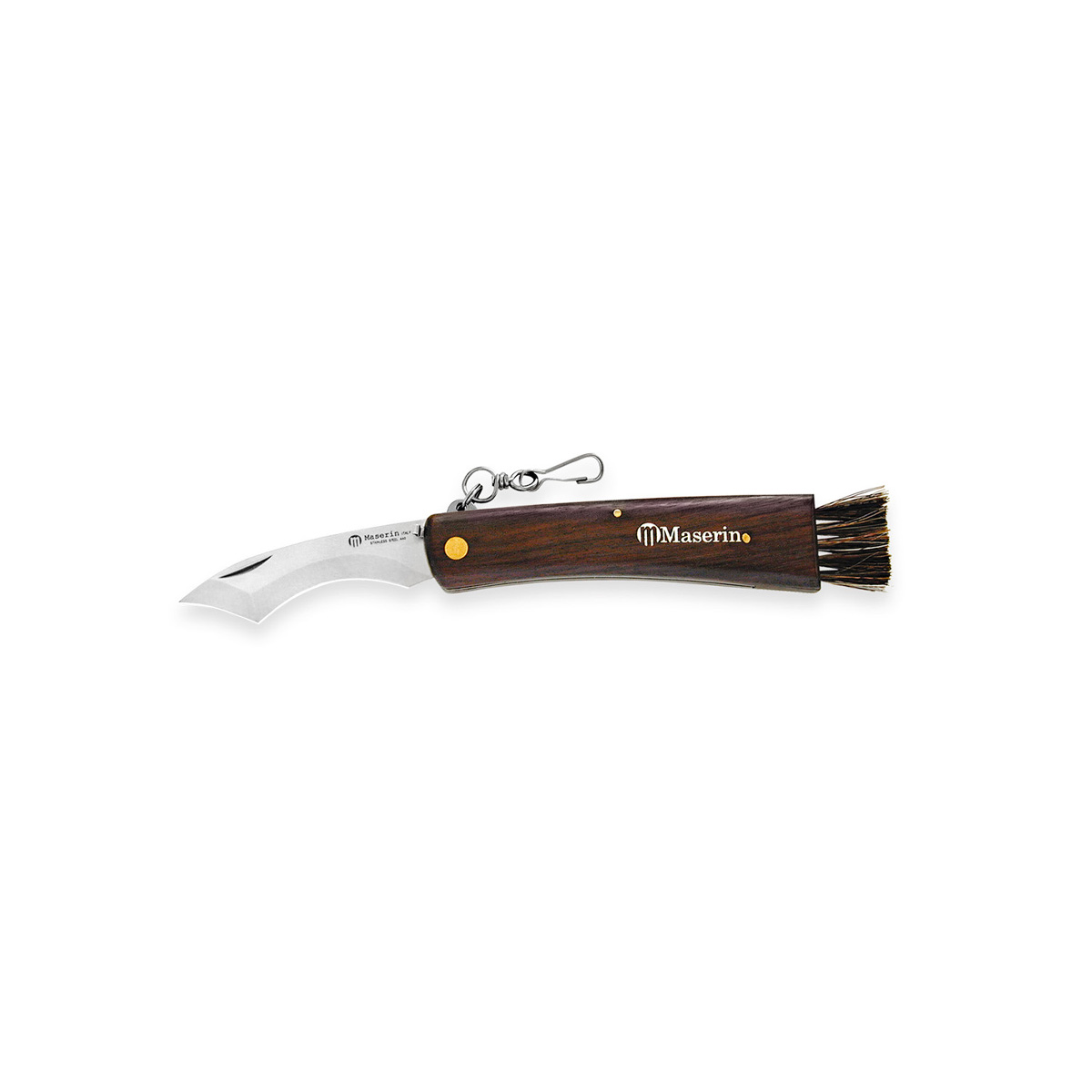 806 Mushroom knife with badger bristle brush - Maserin